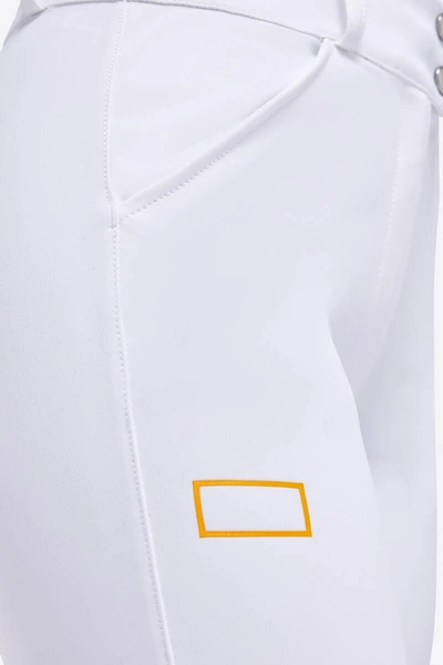 Bryczesy RG Hight Waist Full Grip z wysokim stanem Cavalleria Toscana - białe