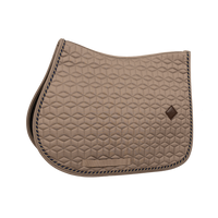 Kentucky czaprak Classic Custom One Cord - beżowy z granatowo-złotym sznureczkiem