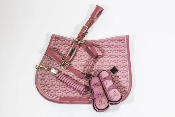 Kentucky Ochraniacze Bamboo Tendon Elastic Velvet na przednie nogi - różowe