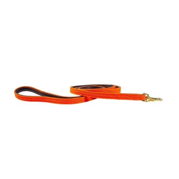 Pleciona smycz Kentucky Nylon 1,2m - pomarańczowa