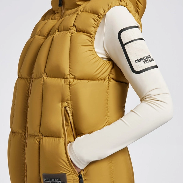 Kamizelka Cavalleria Toscana Down Padded Nylon Vest - musztardowa