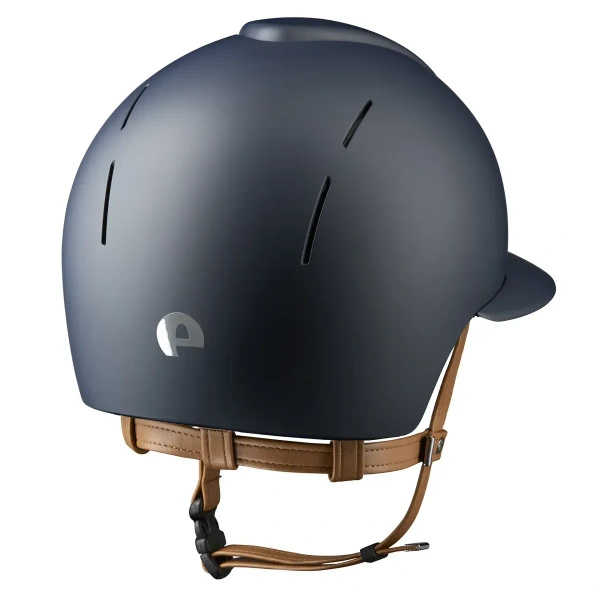 Kask KEP Smart NOVA POLO Textile - granatowy z brązowymi paskami