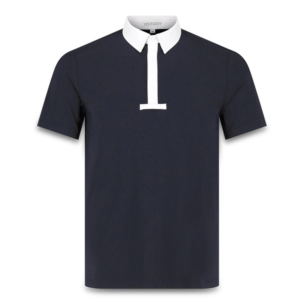 Męska koszula konkursowa z krótkim rękawem Kentucky Classic - granatowa