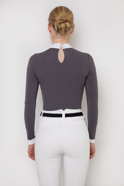 Koszula konkursowa Fleur de Lys Equestrian Holly - szara