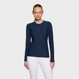 Koszulka techniczna z długim rękawem Samshield Evy Air - granatowa