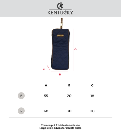 Kentucky torba na ogłowia - czarna