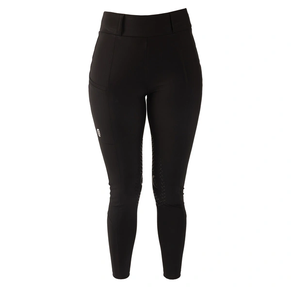 Damskie legginsy Kentucky Classic z kolanowym lejem - czarne