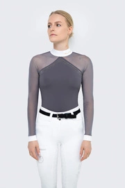 Koszula konkursowa Fleur de Lys Equestrian Molly Spark - szara