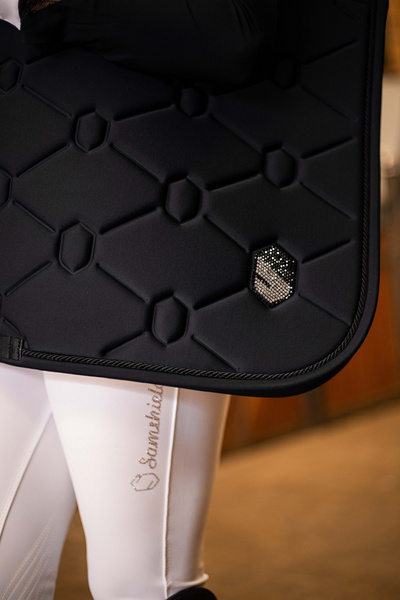 Czaprak Samshield SpineShield Jump Swarovski - czarny