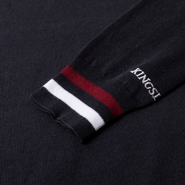 DamskI sweterek Kingsland Classic Knitted V-Neck - granatowy