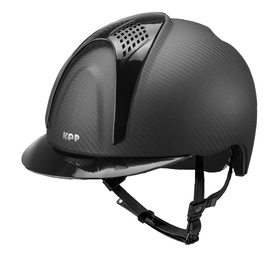 Kask KEP Carbon Helmet E-Light Matt / 2 Black Shine Inserts - Black