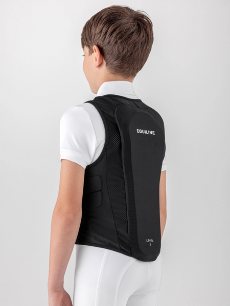 Dziecięca kamizelka ochronna Equiline XCUDO unisex - czarna