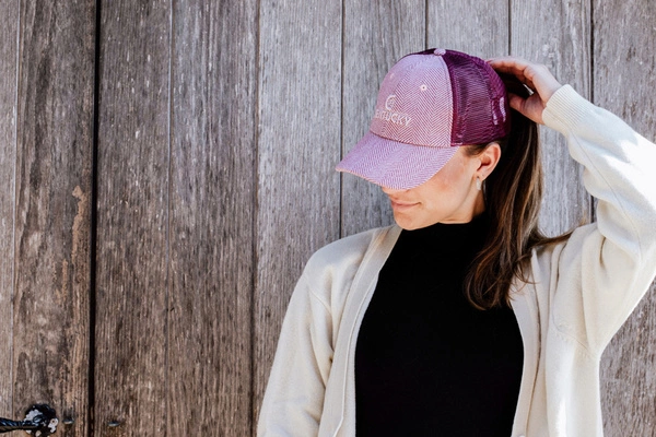 Kentucky czapka Trucker Wool - pudrowy róż