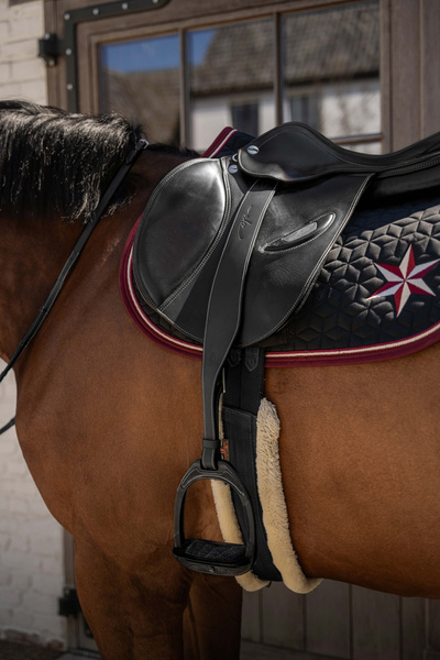 Puśliska Dy'on Leather Stirrup Straps Mono - czarne