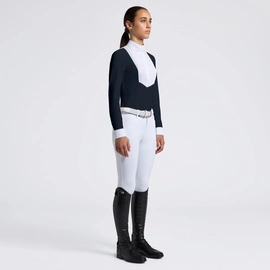 Dziewczęca koszula konkursowa Cavalleria Toscana - granatowa