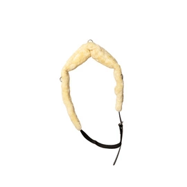 Pas nylonowy z futrem do lonżowania i do derki do karuzeli Kentucky - czarny