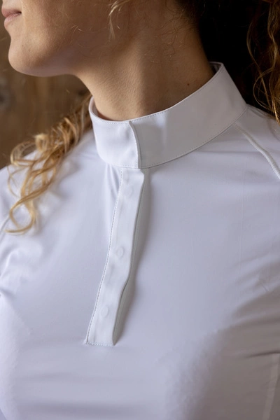 Damska koszula konkursowa z długim rękawem Kentucky Classic - biała