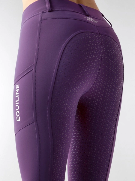 Legginsy z wysokim stanem Equiline Steref - fioletowe