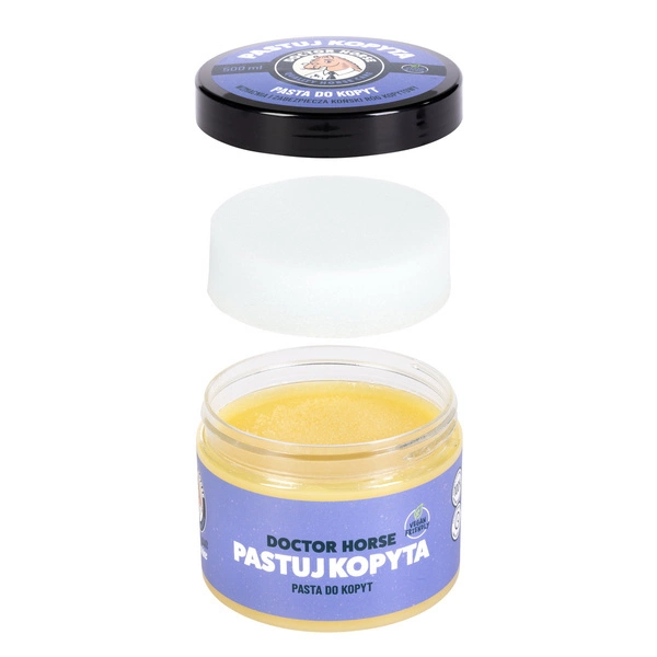Pasta do kopyt Doctor Horse Pastuj kopyta - słoik z gąbką 100ml