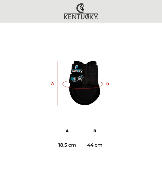 Kentucky ochraniacze na tył Eventing Boots 3D Air Flow Skin Friend Short - czarne