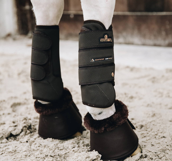  Kentucky ochraniacze na przednie nogi Eventing Air Tech - brązowe