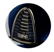 Kask KEP Cromo 2.0 Shine with Chrome Mirrors and Crystals - granatowy z granatowymi paskami