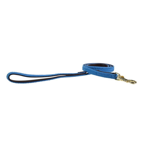 Pleciona smycz Kentucky Nylon 1,2m - błękitna