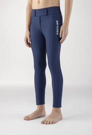 Dziecięce legginsy z wysokim stanem Equiline Cunix - granat/biały