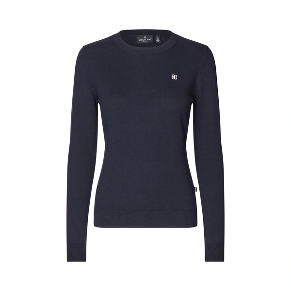 DamskI sweterek Kingsland Classic Ladies O-Neck pullover - granatowy