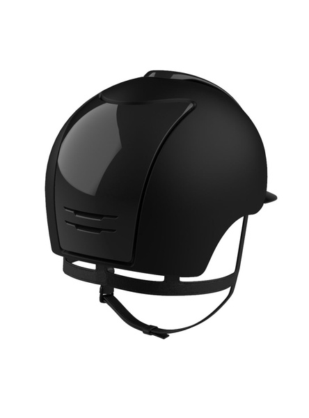 Kask KEP Cromo 2.0 Textile/Polish - czarny z czarnymi paskami