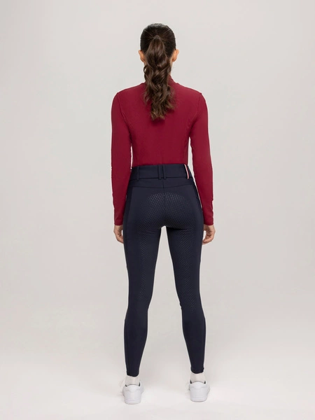 Thermobryczesy z wysokim stanem Tommy Hilfiger Minnesota Softshell Full Grip - granat desert sky