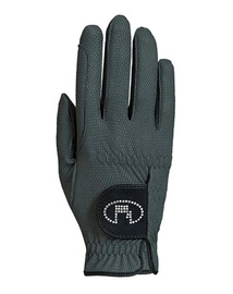 Rękawiczki ROECK-GRIP LISBOA z kryształkami Swarovskiego - antracytowe