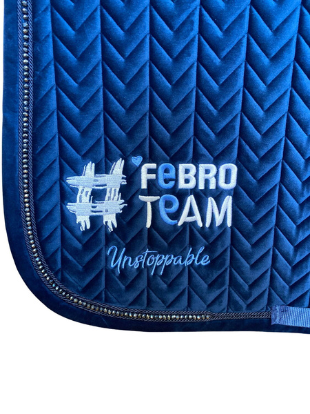 Czaprak #FebroTeam Kentucky Velvet Pearls - granatowy