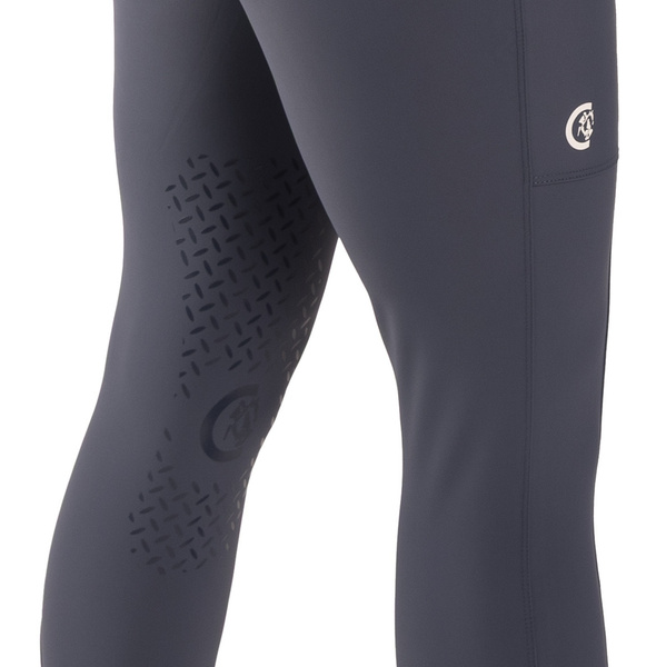 Damskie legginsy Kentucky Classic z kolanowym lejem - niebieskie