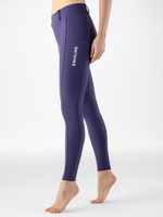 Legginsy z wysokim stanem Equiline Steref - ciemny fiolet