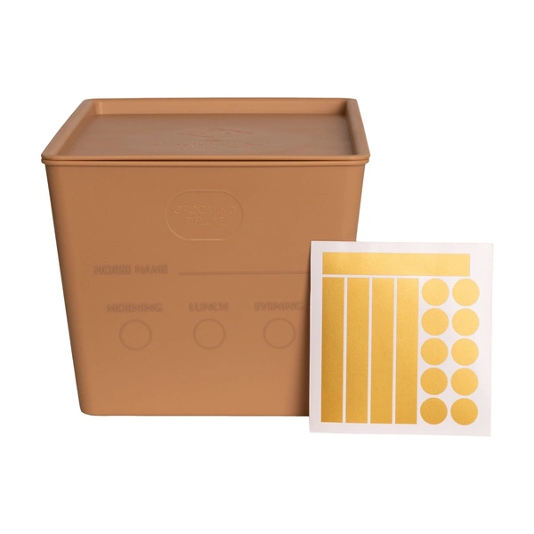 Pudełko na paszę z pokrywką 7 L Kentucky - beżowe