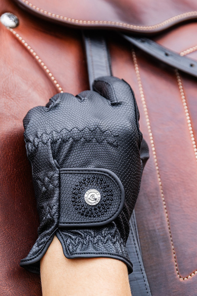 Rękawiczki Kentucky Gloves Grip Glitter - czarne