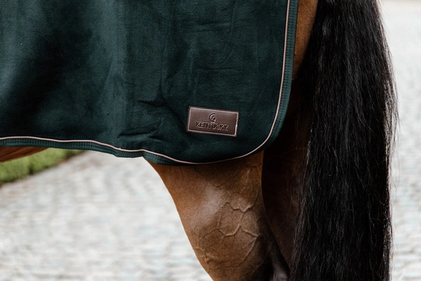 Kentucky półderka do jazdy Quater Rug Heavy Fleece - zielona