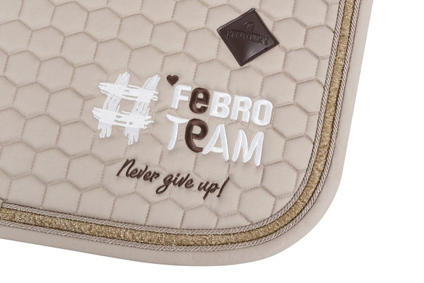 Czaprak #FebroTeam Kentucky Glitter Band - beżowy