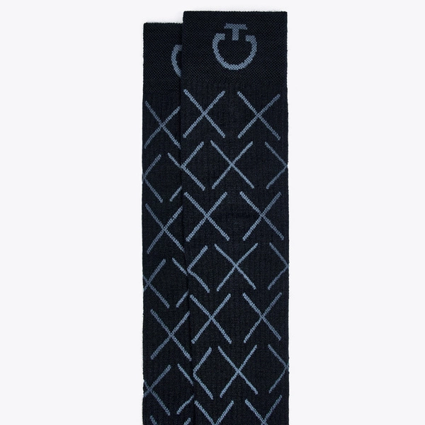 Zimowe skarpetki Cavalleria Toscana Wool - granatowe