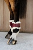Kentucky Ochraniacze Vegan Sheepskin Young Horse Fetlock Velvet na zadnie nogi - bordowe