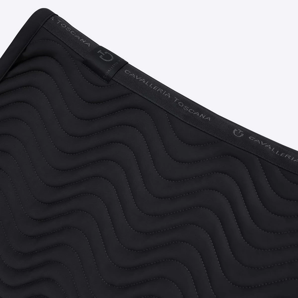 Czaprak Double Orbit Wave Quilted - czarny