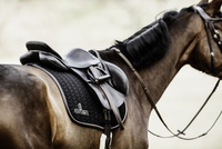 Kentucky czaprak Leather Fishbone - czarny
