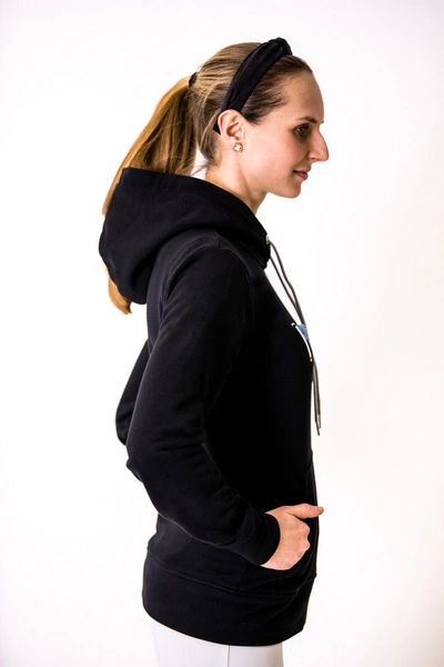 Bluza Febro Ready to Ride by @gosiakoszi - czarna z błękitnymi dodatkami