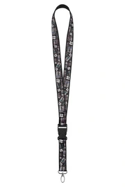 Smycz na klucze #FebroTeam - czarna