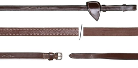 Skórzano-gumowe wodze 1/2" Hunter Dy'on US Jumping