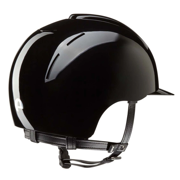 Kask KEP Smart Polish - czarny z czarnymi paskami