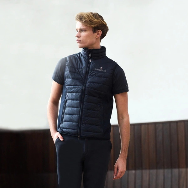 Kamizelka Kingsland Classic Unisex Insulated Body Warmer - granatowa