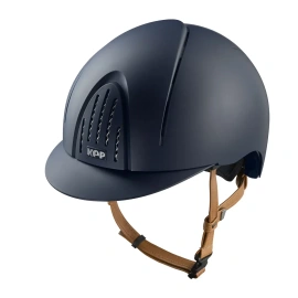 Kask KEP Smart NOVA Textile - granatowy z brązowymi paskami