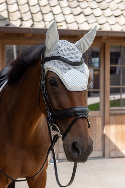 Nauszniki Kentucky Wellington Velvet Printing - szary / biały